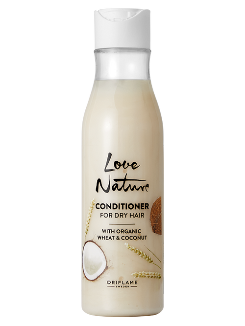 Acondicionador para Cabello Seco con Trigo y Coco Orgánicos Love Nature